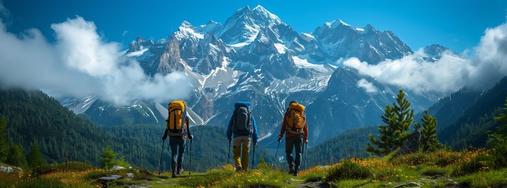 Manali hill station covered with snow in Himachal Pradesh
